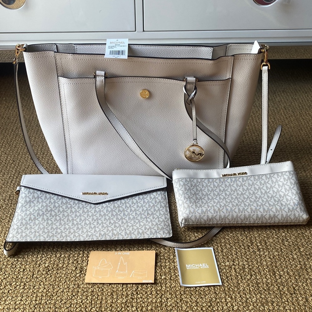 Michael Kors Cream Maisie  Women's Bag Set NWT!